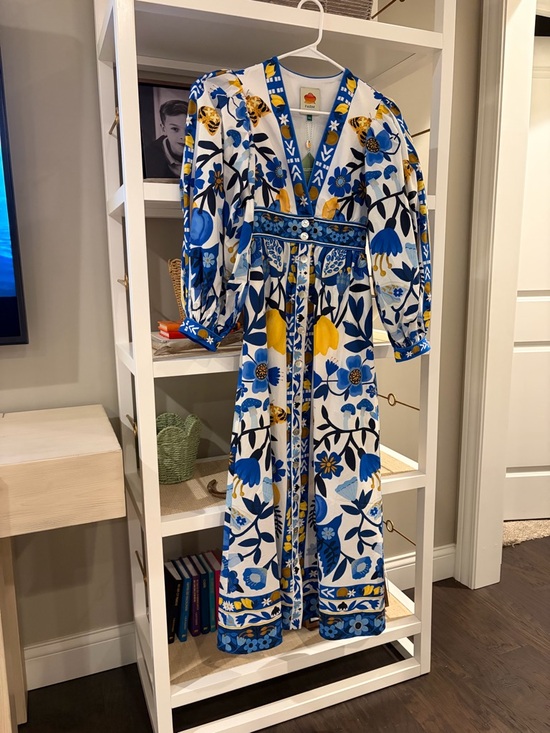 FARM Rio Dresses & Skirts - Vibrant Blue & Yellow Floral Maxi Dress